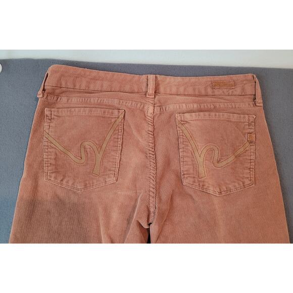 Citizens of Humanity Sienna Corduroy Pants Burnt Orange Rust Sz 31 Slim Straight - Picture 5 of 15